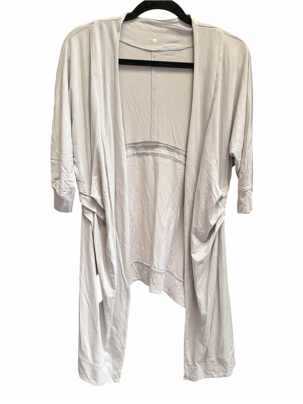 Lululemon Namaste Cover Up Wrap Light Grey Sz 8